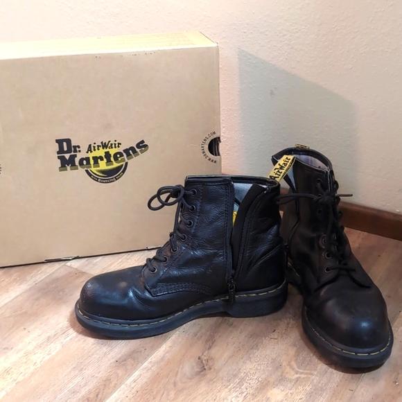 Dr. Martens Shoes - Dr. Marten leather steel toe boot